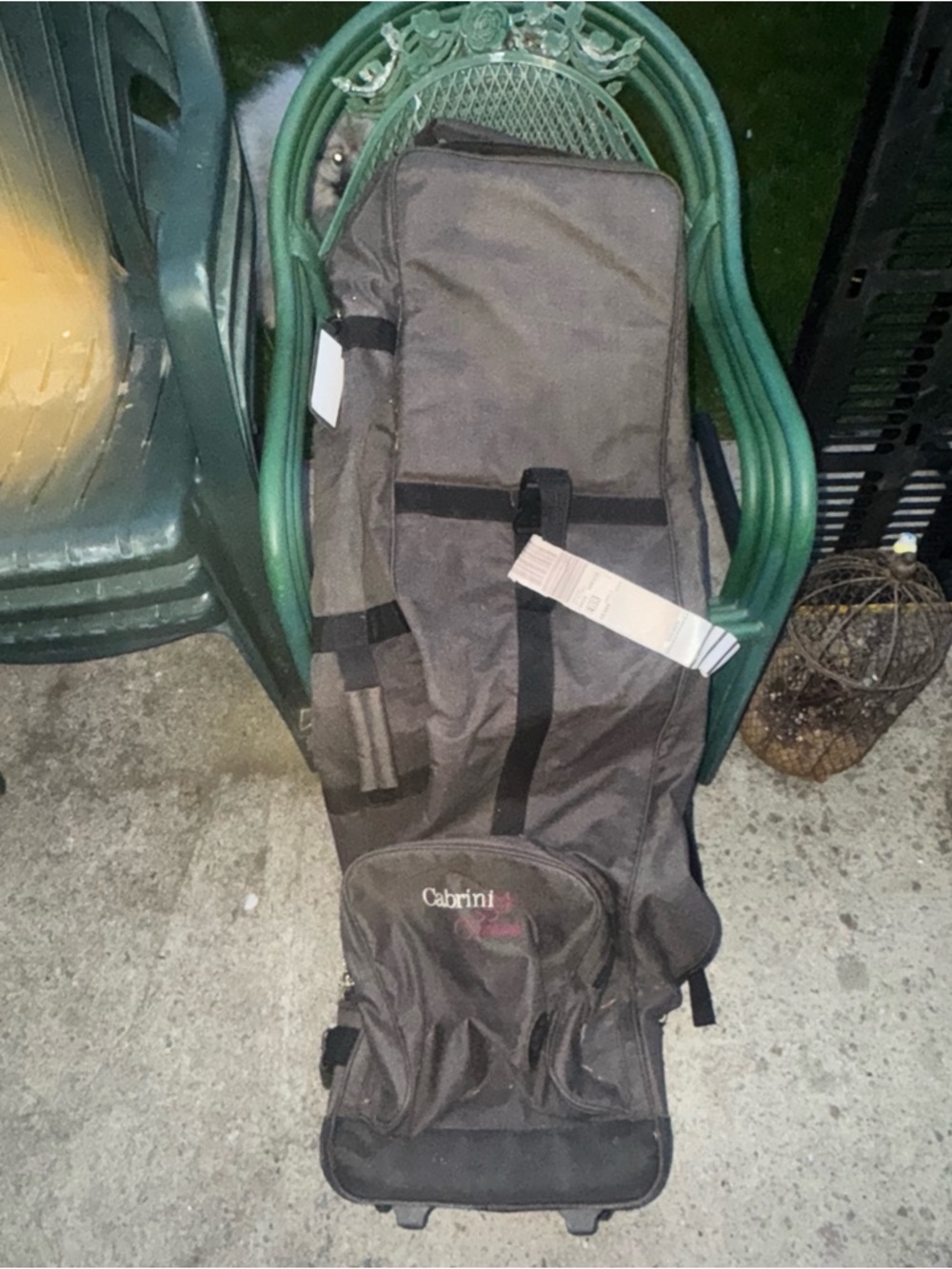 Cabrini Charcoal Gray Rolling Travel Bag for Men